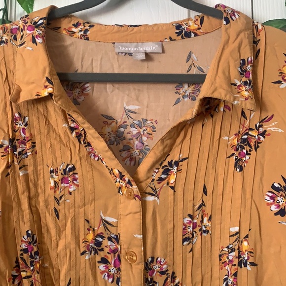 Yellow Floral Blouse - Picture 2 of 5